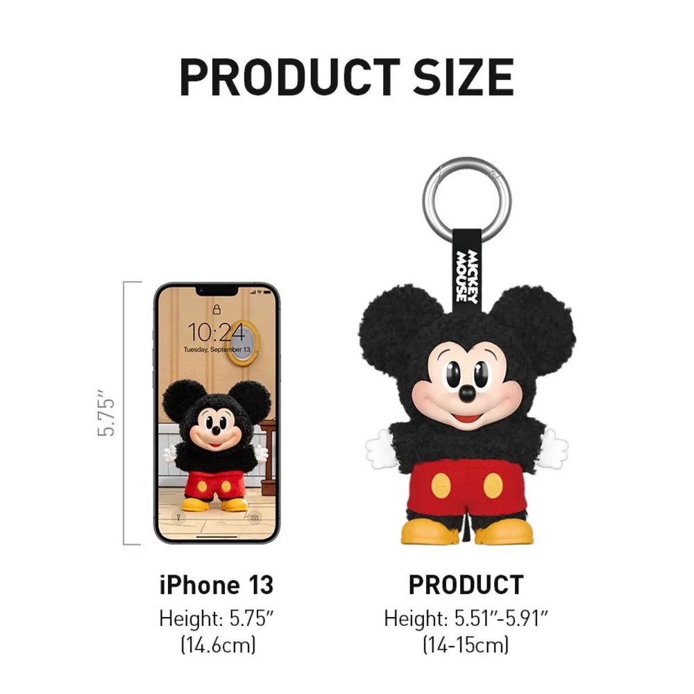 🆕 Pop Mart Disney Mickey Family Cute Together Keychain Bag Charm: Chip Chipmunk - Picture 9 of 11